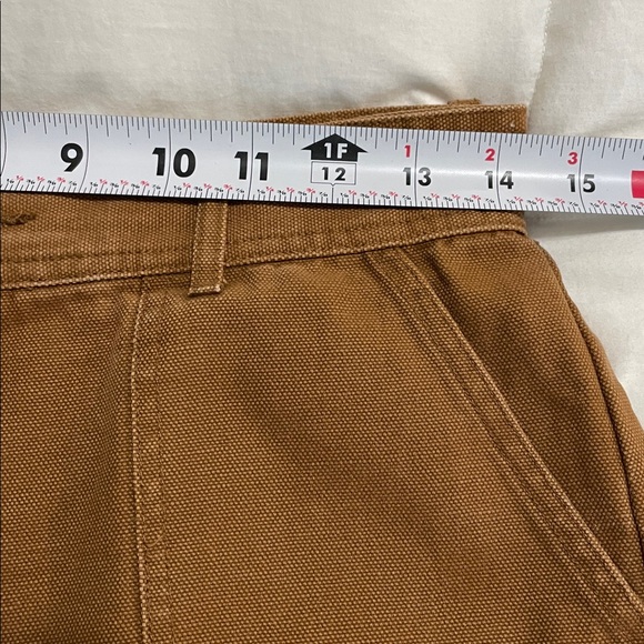 FRYE | Nadia | High-Rise | Wide-Leg |Cropped |Canvas Pants | Nutmeg | Size 27 - Picture 12 of 16